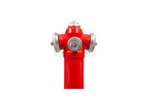 hydrant żeliwny czerwony przód
